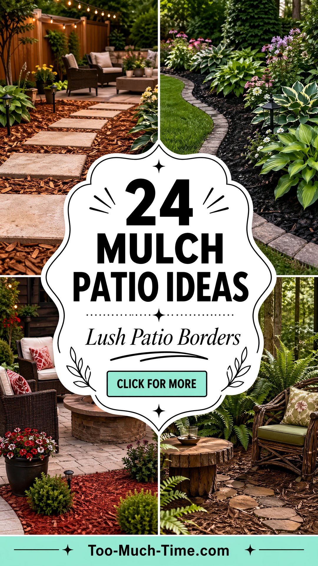 24 Mulch Patio Ideas for a Lush Patio Mulch Borders! - 24 Mulch Patio Ideas for a Lush Patio Mulch Borders!