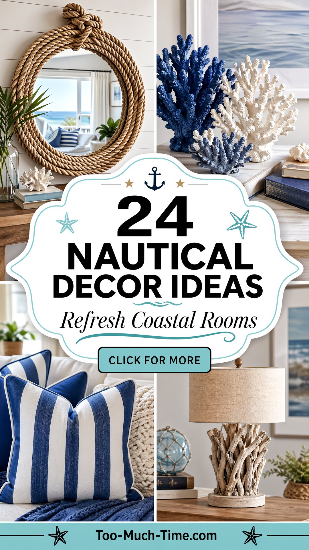 24 Nautical Decor Ideas to Refresh Any Coastal Room - 24 Nautical Decor Ideas to Refresh Any Coastal Room