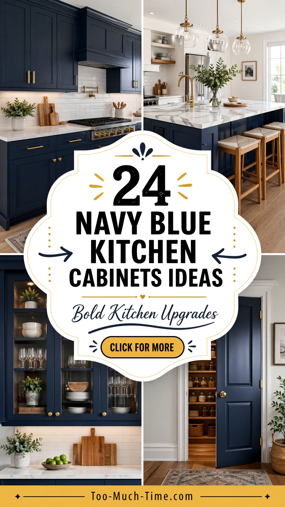 24 Navy Blue Kitchen Cabinets Ideas to Elevate Kitchens - 24 Navy Blue Kitchen Cabinets Ideas to Elevate Kitchens