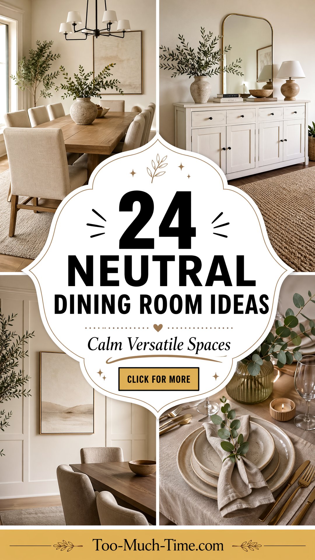24 Neutral Dining Room Ideas for Calm Versatile Spaces - 24 Neutral Dining Room Ideas for Calm, Versatile Spaces