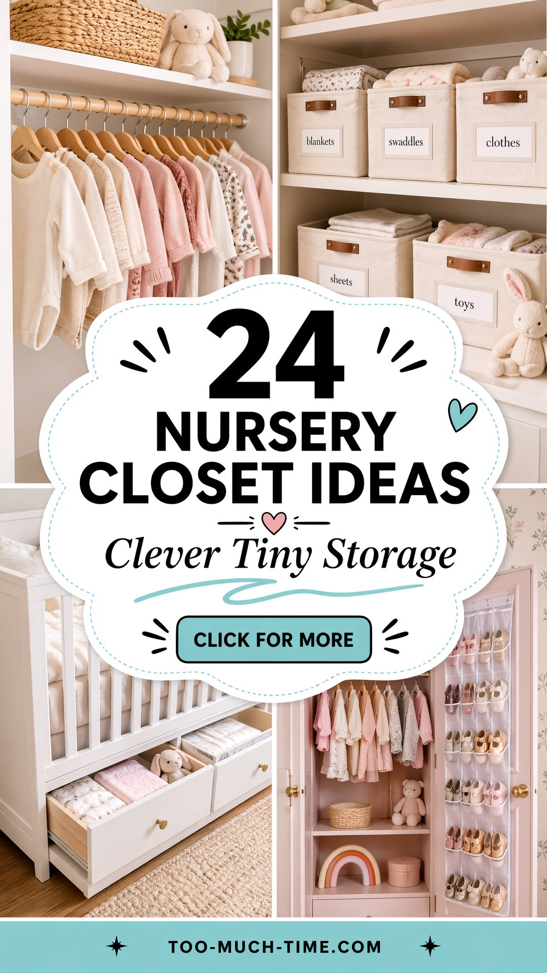 24 Nursery Closet Ideas Clever Storage for Tiny Spaces - 24 Nursery Closet Ideas: Clever Storage for Tiny Spaces