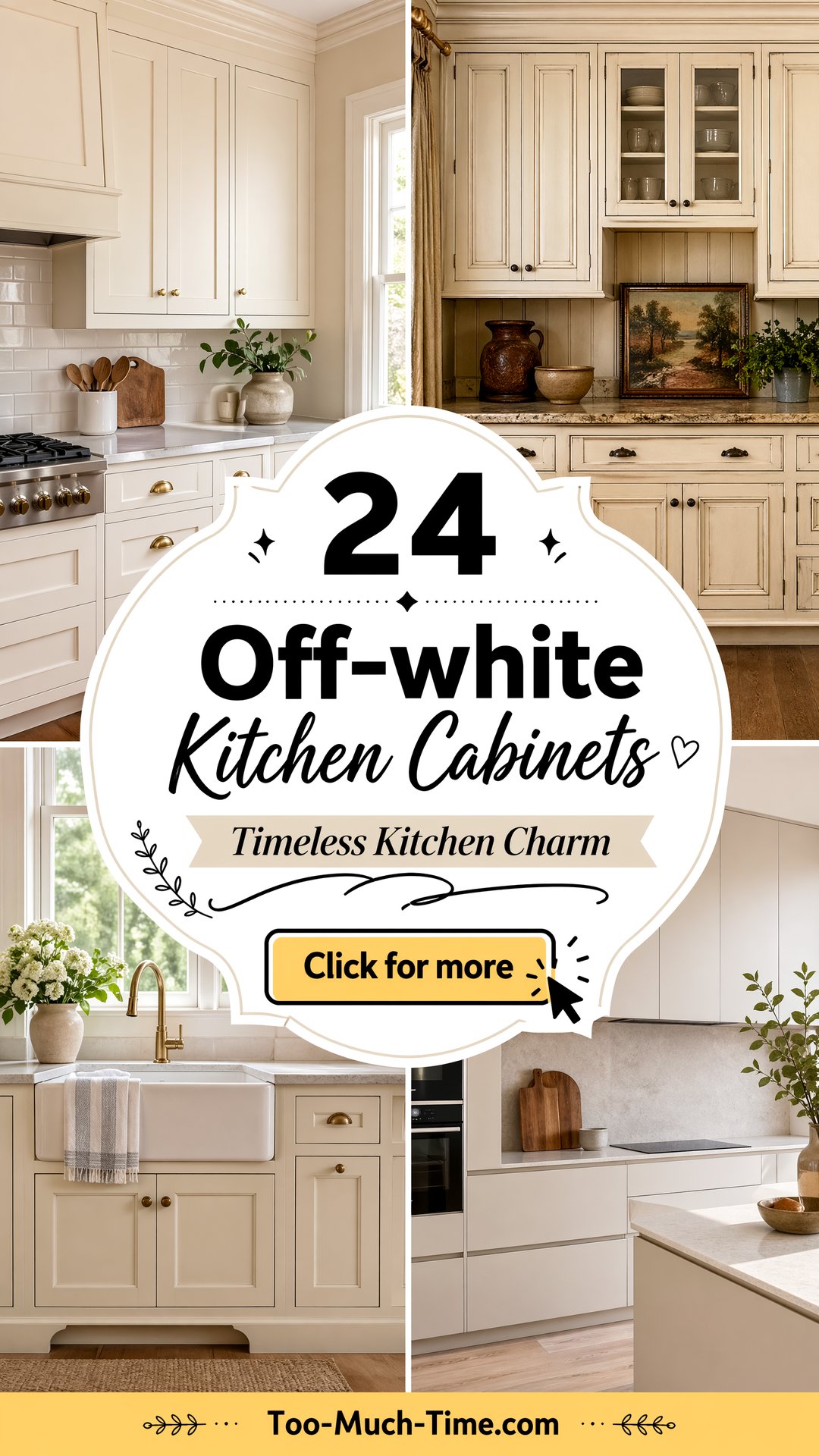 24 Off-white Kitchen Cabinets for Timeless Charm Today - 24 Off-white Kitchen Cabinets for Timeless Charm Today
