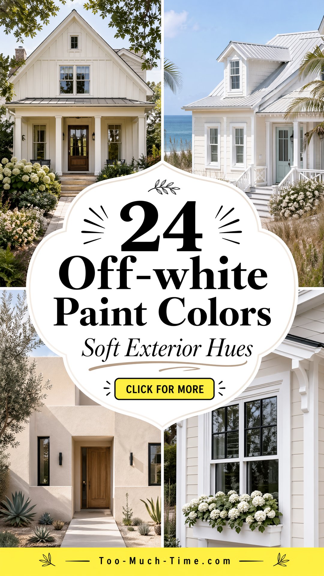 24 Off-white Paint Colors for Home Exteriors Soft Hues - 24 Off-white Paint Colors for Home Exteriors: Soft Hues