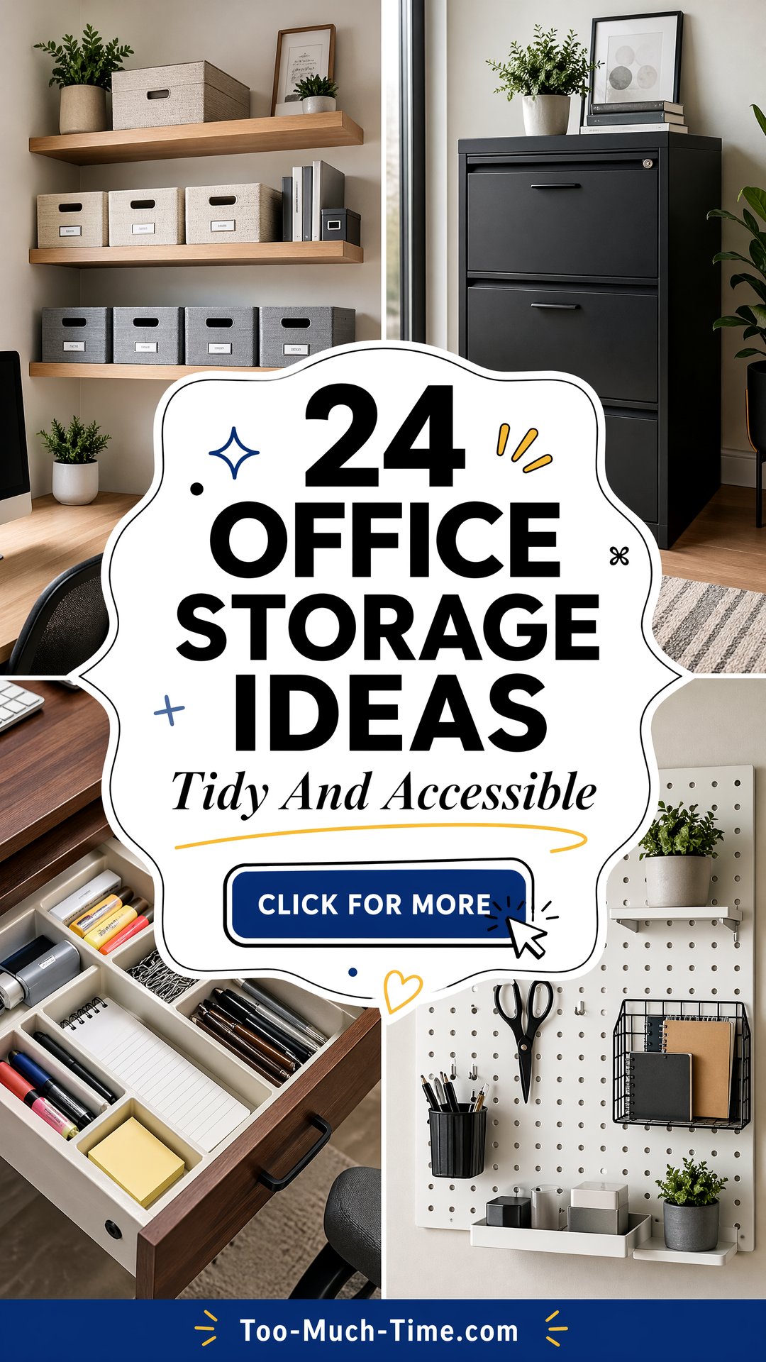 24 Office Storage Ideas for Tidy Easily Accessible - 24 Office Storage Ideas for Tidy, Easily Accessible