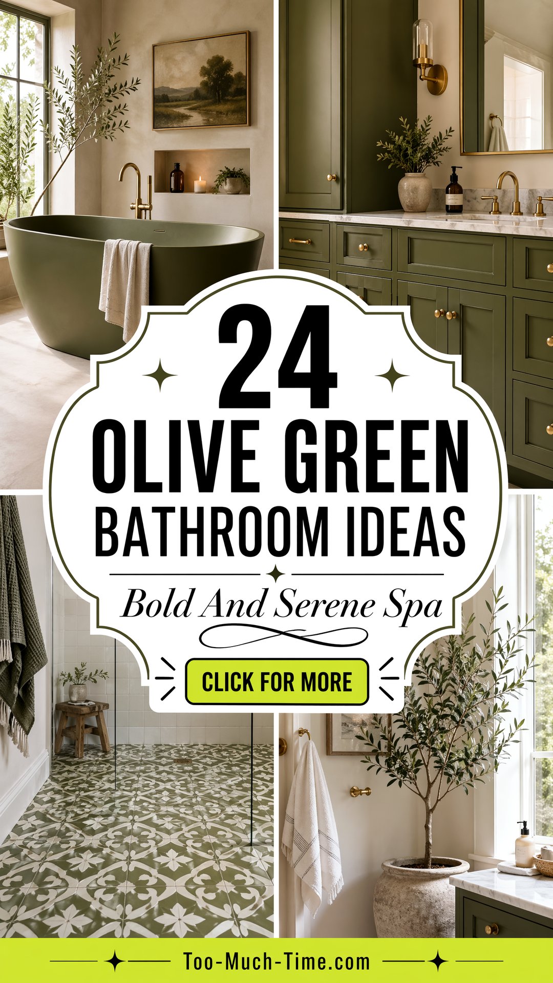 24 Olive Green Bathroom Ideas Spa Bold Yet Serene - 24 Olive Green Bathroom Ideas: Spa, Bold Yet Serene