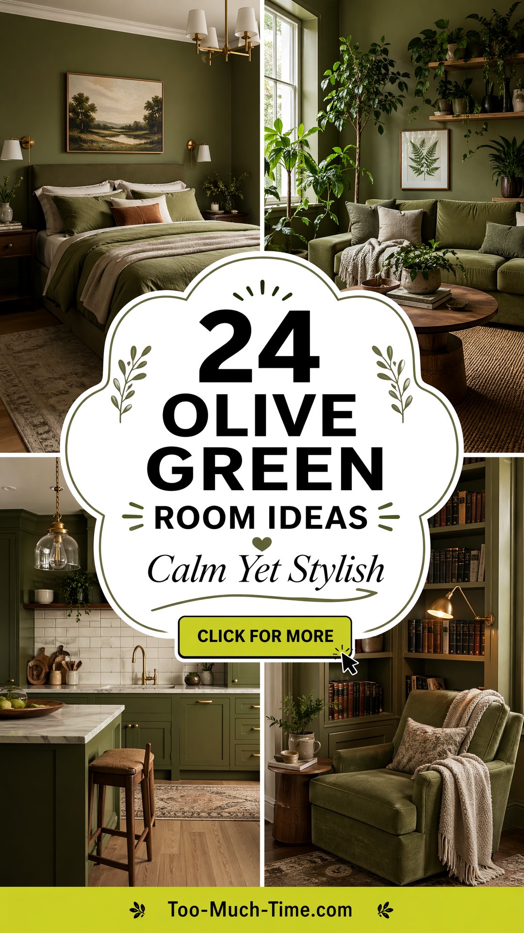 24 Olive Green Room Ideas for a Calm Yet Stylish Look - 24 Olive Green Room Ideas for a Calm Yet Stylish Look