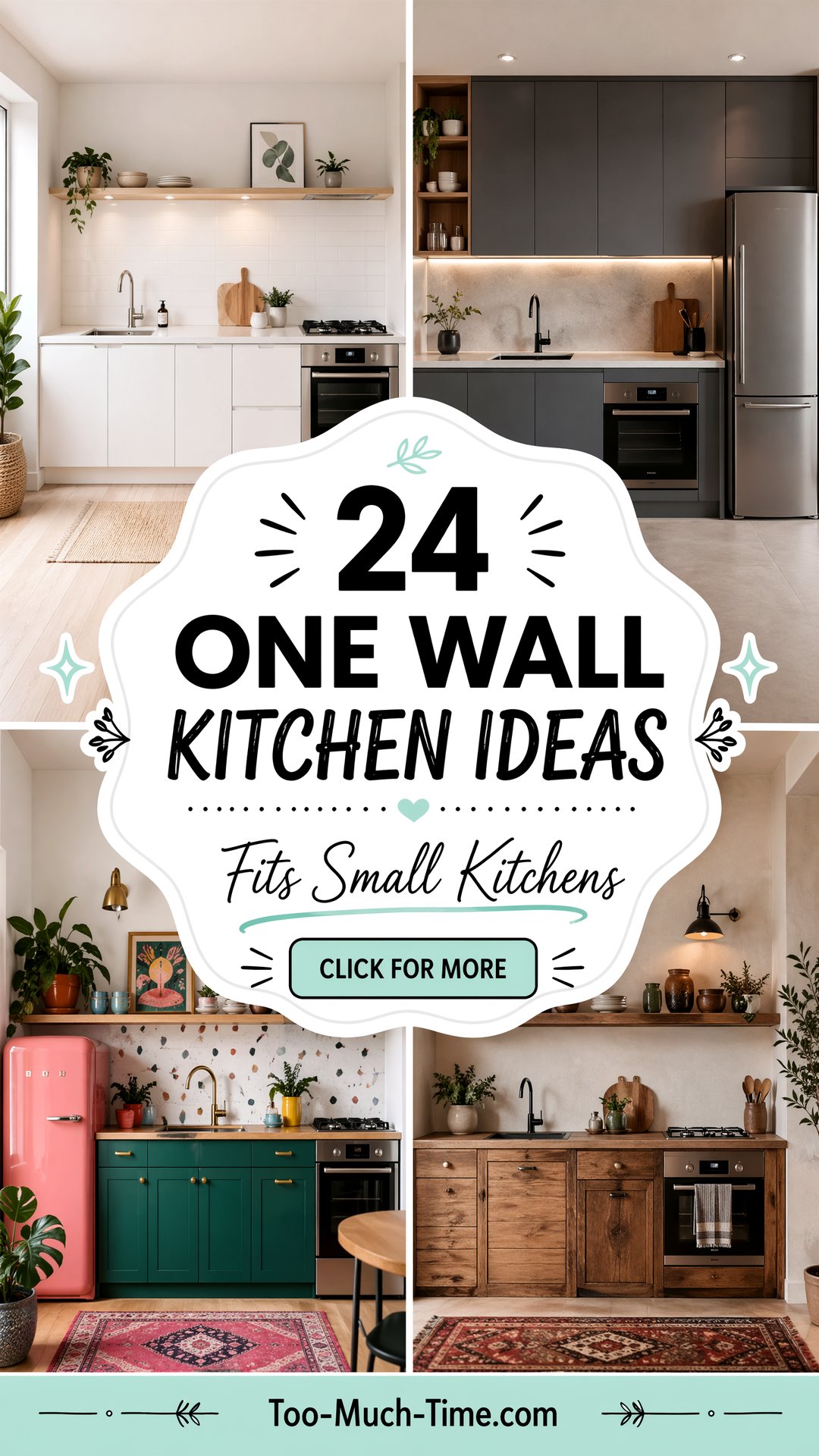 24 One Wall Kitchen Ideas That Fits Small Kitchens - 24 One Wall Kitchen Ideas That Fits Small Kitchens
