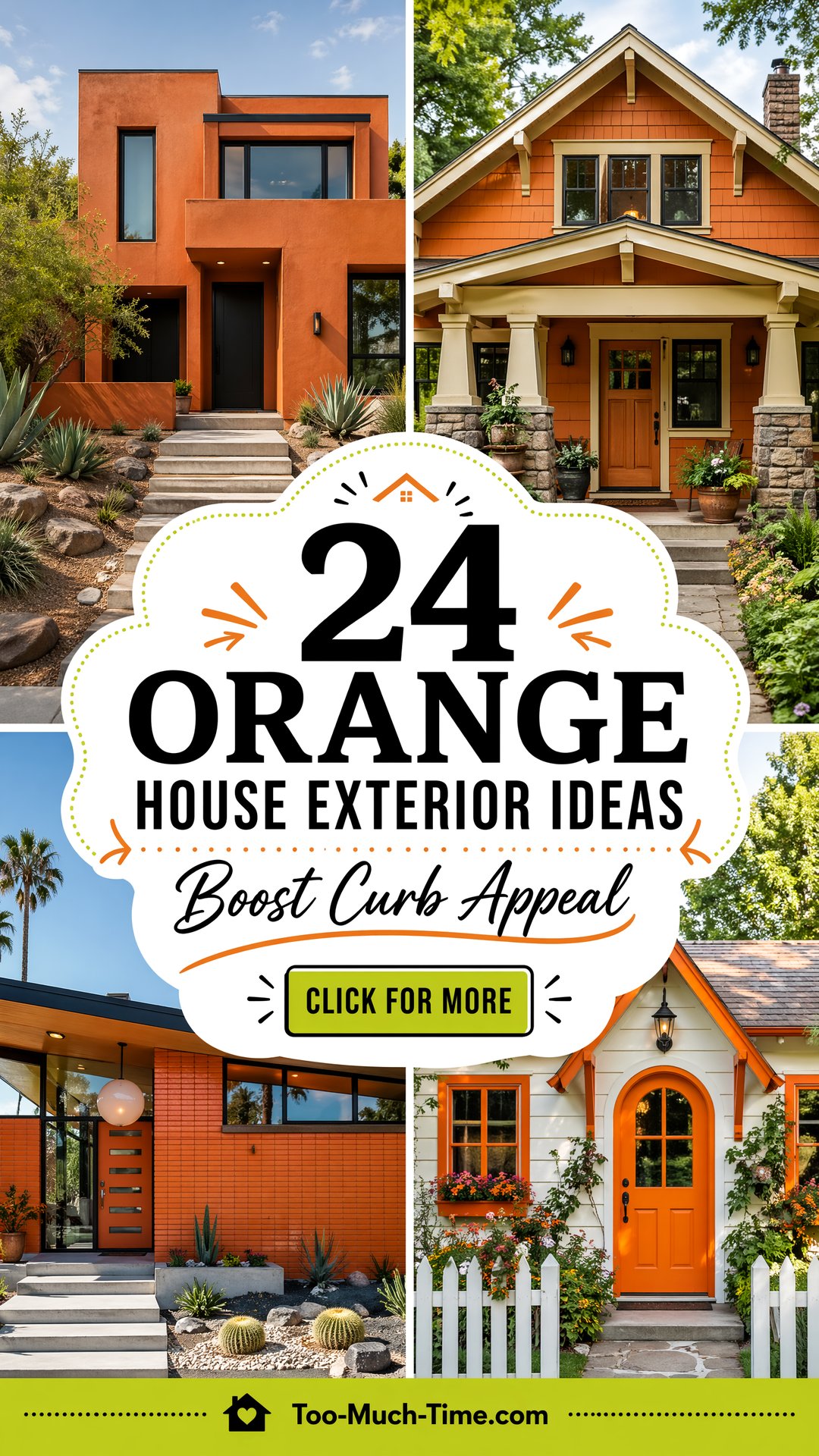 24 Orange House Exterior Ideas to Boost Curb Appeal - 24 Orange House Exterior Ideas to Boost Curb Appeal