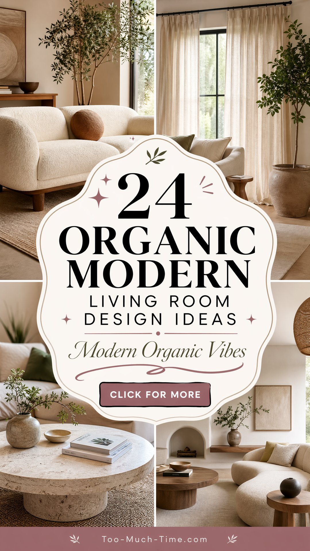 24 Organic Modern Living Room Design Ideas for 2025 - 24 Organic Modern Living Room Design Ideas for 2025