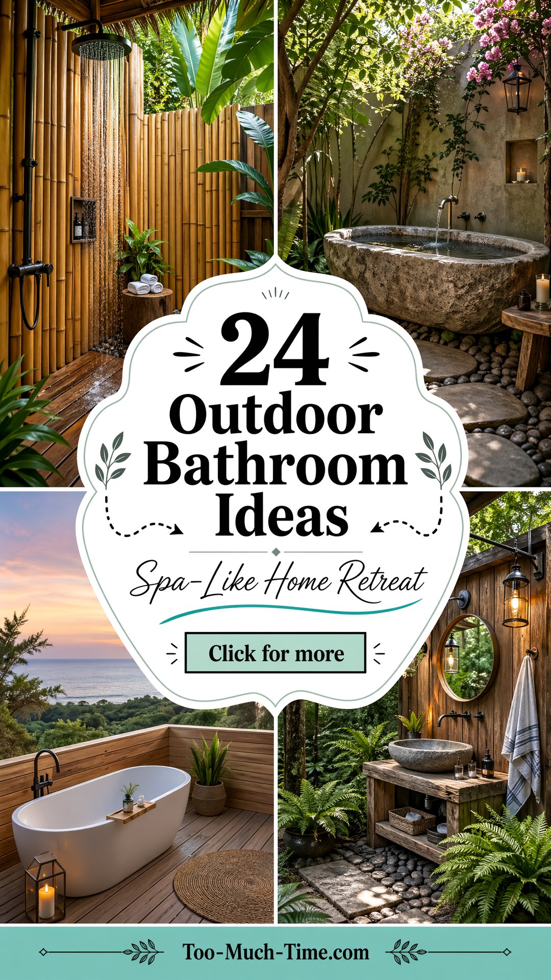 24 Outdoor Bathroom Ideas for a Spa-like Retreat At Home - 24 Outdoor Bathroom Ideas for a Spa-like Retreat At Home