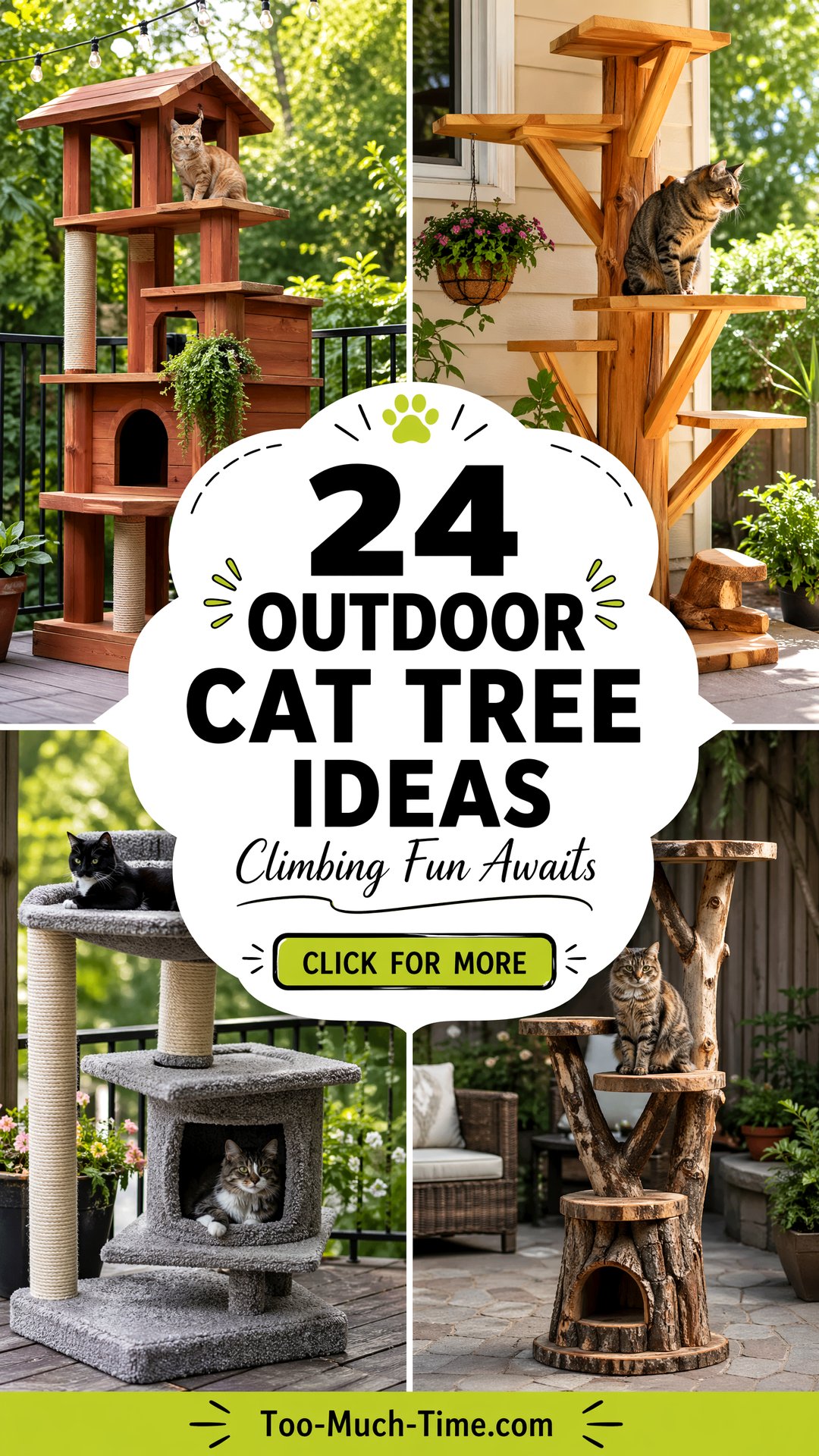 24 Outdoor Cat Tree Ideas for Climbing Fun and Naps - 24 Outdoor Cat Tree Ideas for Climbing Fun and Naps