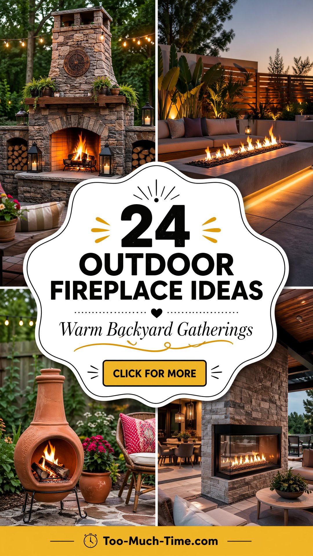 24 Outdoor Fireplace Ideas for Warm Backyard Gatherings - 24 Outdoor Fireplace Ideas for Warm Backyard Gatherings