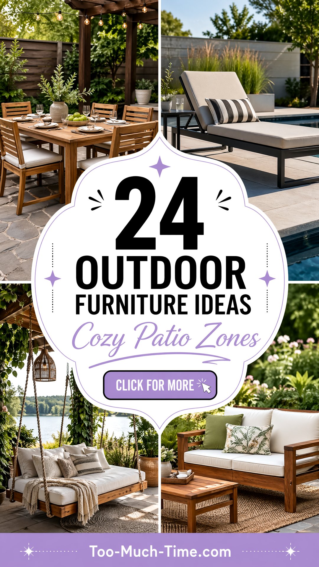 24 Outdoor Furniture Ideas for Cozy Patio Zones Today - 24 Outdoor Furniture Ideas for Cozy Patio Zones Today