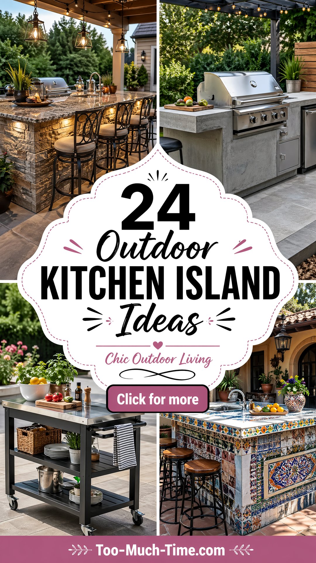 24 Outdoor Kitchen Island Ideas for Chic Outdoor Living - 24 Outdoor Kitchen Island Ideas for Chic Outdoor Living