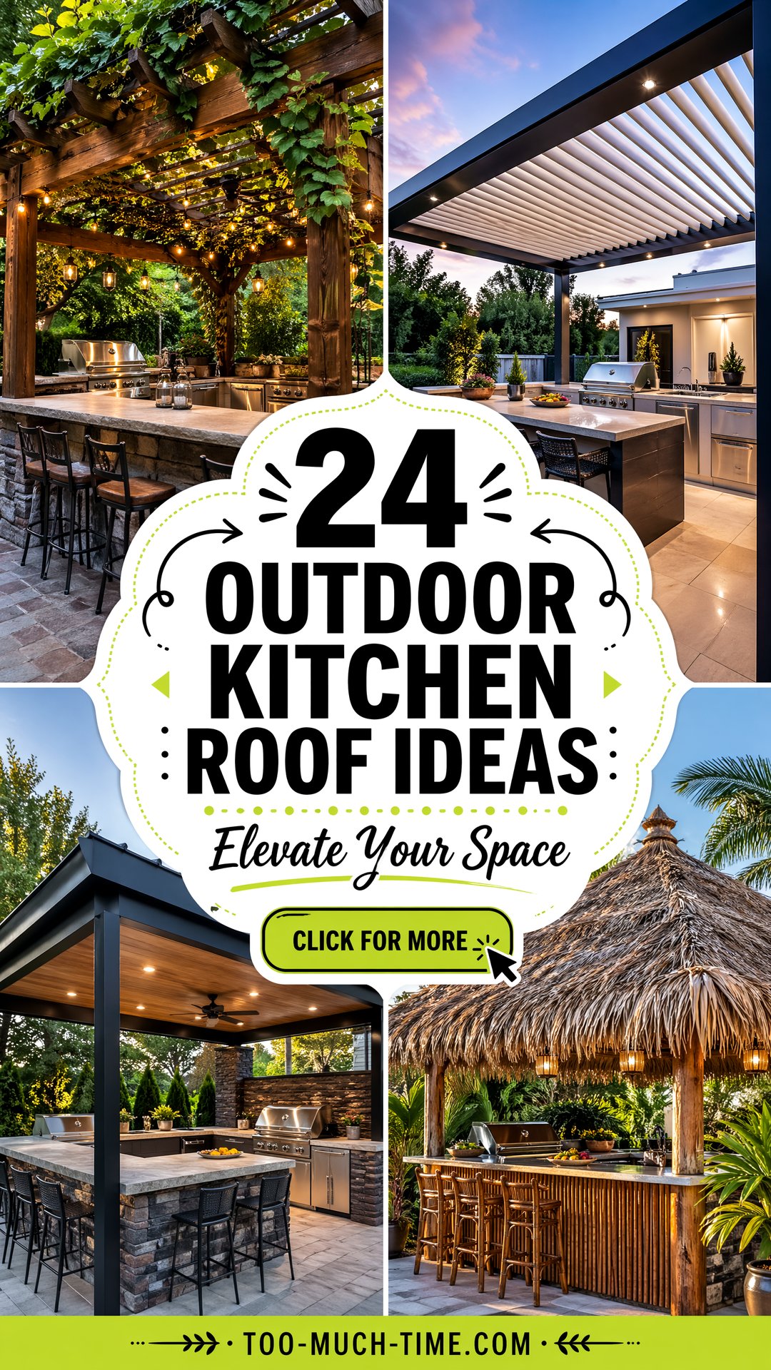 24 Outdoor Kitchen Roof Ideas That Elevate Your Space - 24 Outdoor Kitchen Roof Ideas That Elevate Your Space