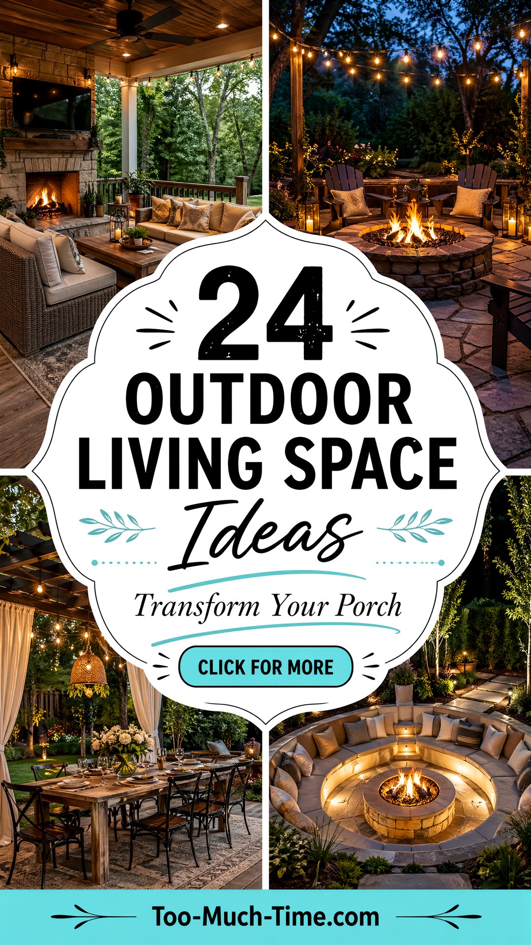 24 Outdoor Living Space Ideas to Transform Porches - 24 Outdoor Living Space Ideas to Transform Porches
