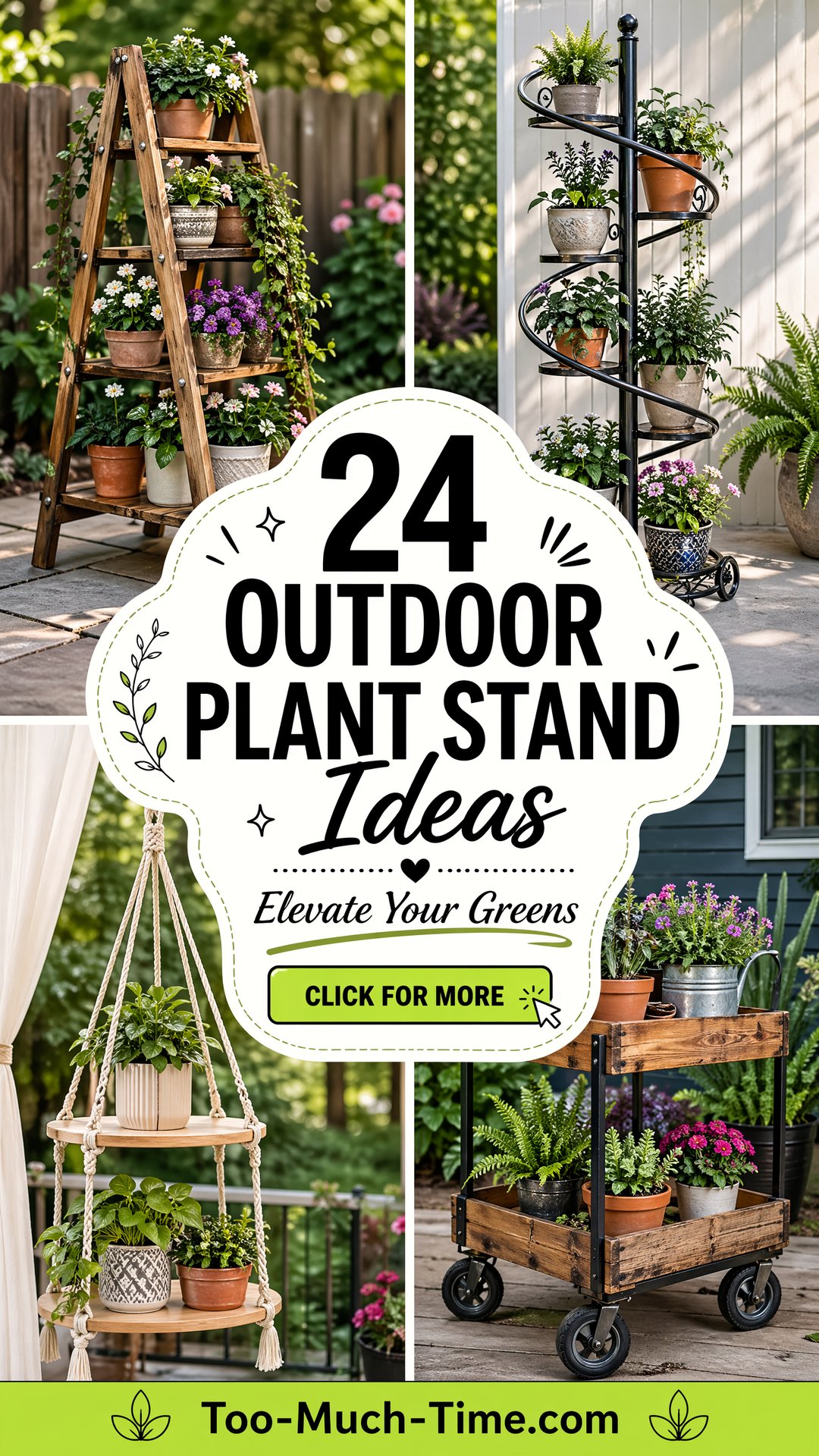 24 Outdoor Plant Stand Ideas Elevate Greens Easily - 24 Outdoor Plant Stand Ideas: Elevate Greens Easily