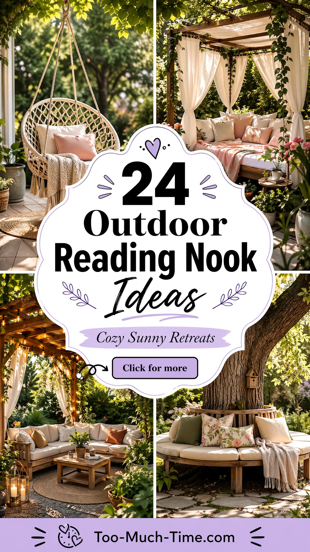 24 Outdoor Reading Nook Ideas for Cozy Sunny Retreats - 24 Outdoor Reading Nook Ideas for Cozy, Sunny Retreats