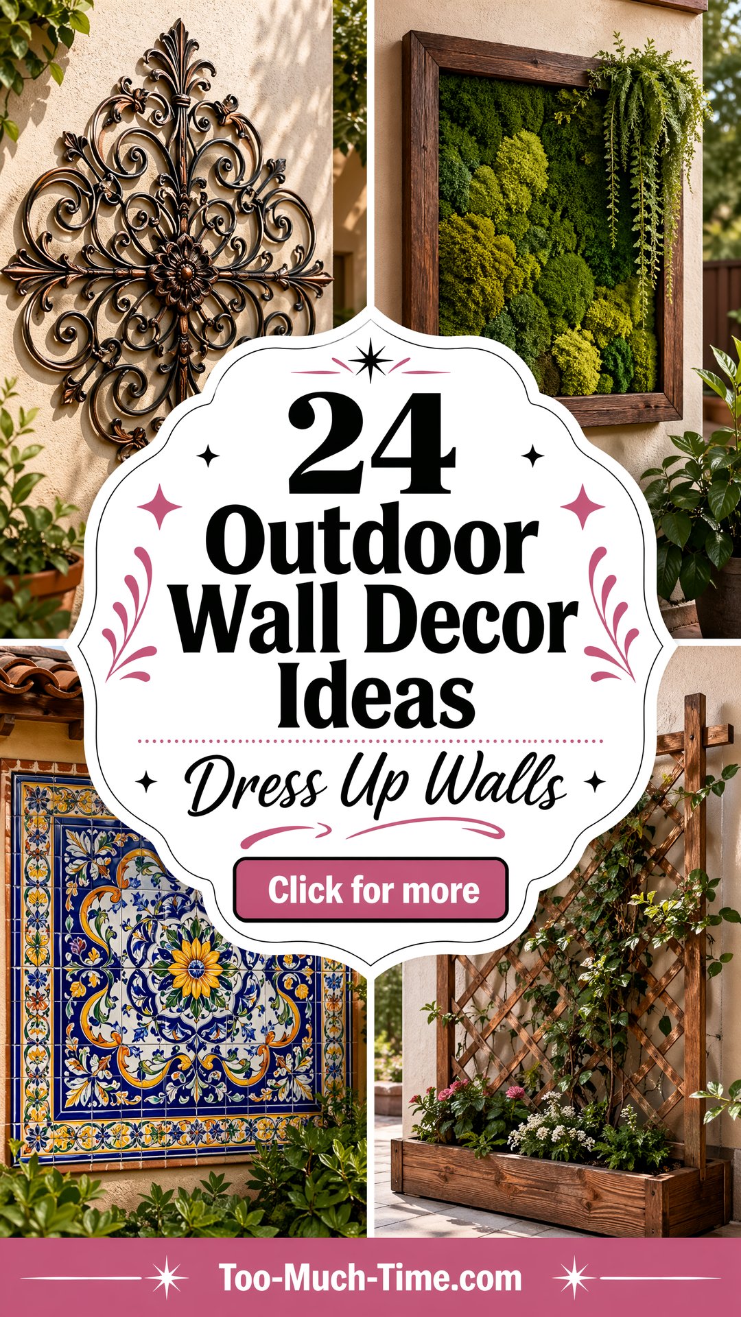 24 Outdoor Wall Decor Ideas to Dress Up Walls - 24 Outdoor Wall Decor Ideas to Dress Up Walls