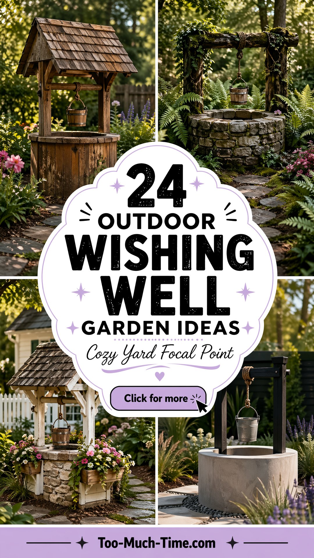 24 Outdoor Wishing Well Garden Ideas Cozy Yard Focal - 24 Outdoor Wishing Well Garden Ideas: Cozy Yard Focal