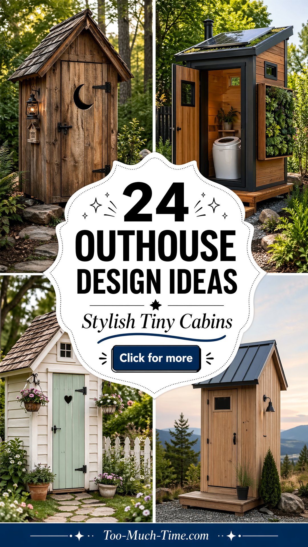 24 Outhouse Design Ideas Stylish Tiny-space Cabins - 24 Outhouse Design Ideas: Stylish Tiny-space Cabins
