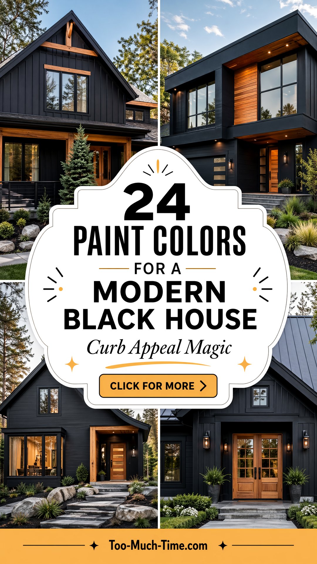 24 Paint Colors for a Modern Black House with Cedar Accents - 24 Paint Colors for a Modern Black House with Cedar Accents