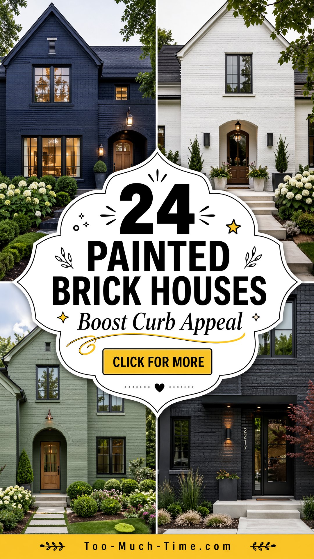 24 Painted Brick Houses Color Ideas and Curb Appeal Tips - 24 Painted Brick Houses: Color Ideas and Curb Appeal Tips