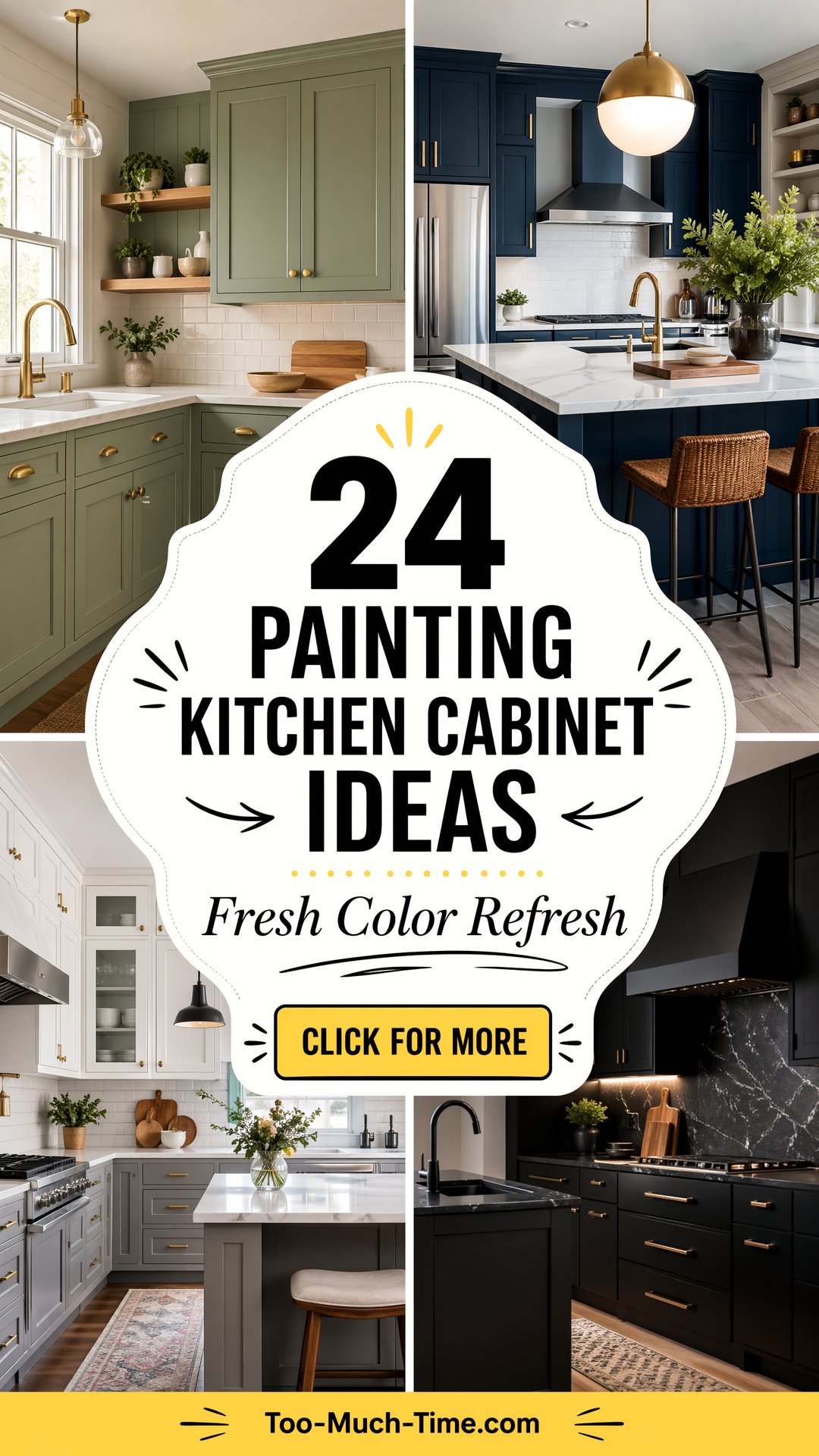 24 Painting Kitchen Cabinet Ideas Fresh Color Refresh - 24 Painting Kitchen Cabinet Ideas: Fresh Color Refresh