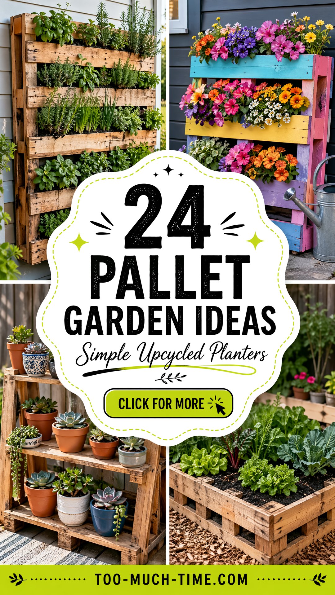 24 Pallet Garden Ideas Simple Upcycled Planter Ideas - 24 Pallet Garden Ideas: Simple Upcycled Planter Ideas