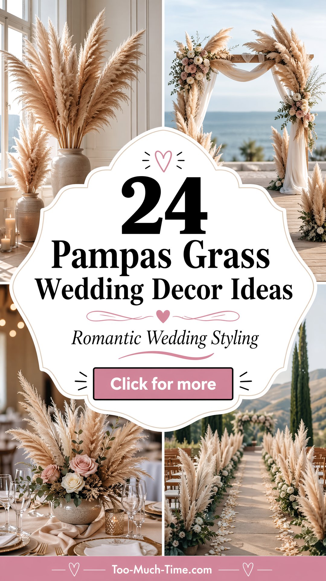 24 Pampas Grass Wedding Decor Ideas Romantic Styling - 24 Pampas Grass Wedding Decor Ideas: Romantic Styling