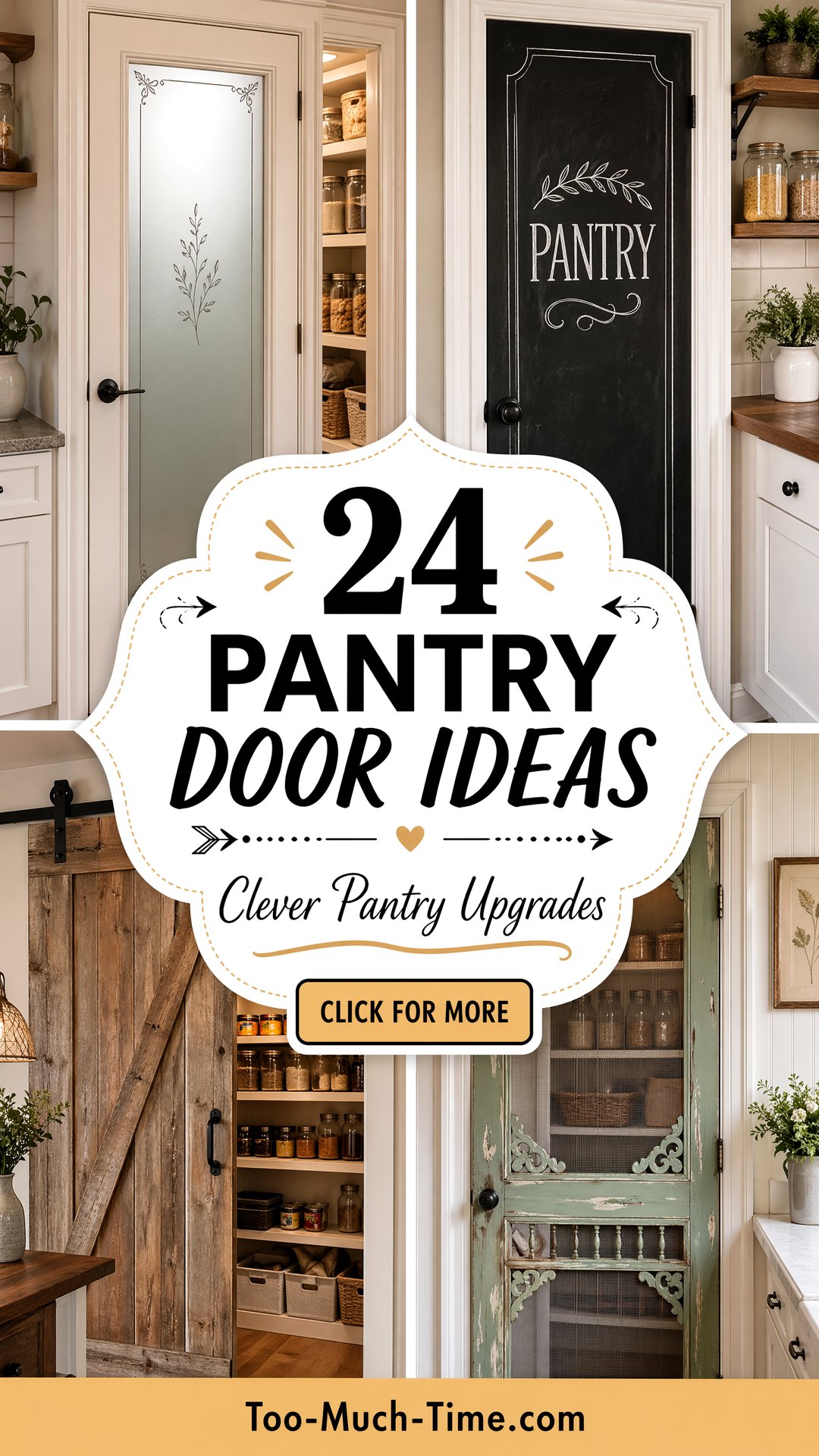 24 Pantry Door Ideas Clever Upgrades for Pantry Space - 24 Pantry Door Ideas: Clever Upgrades for Pantry Space