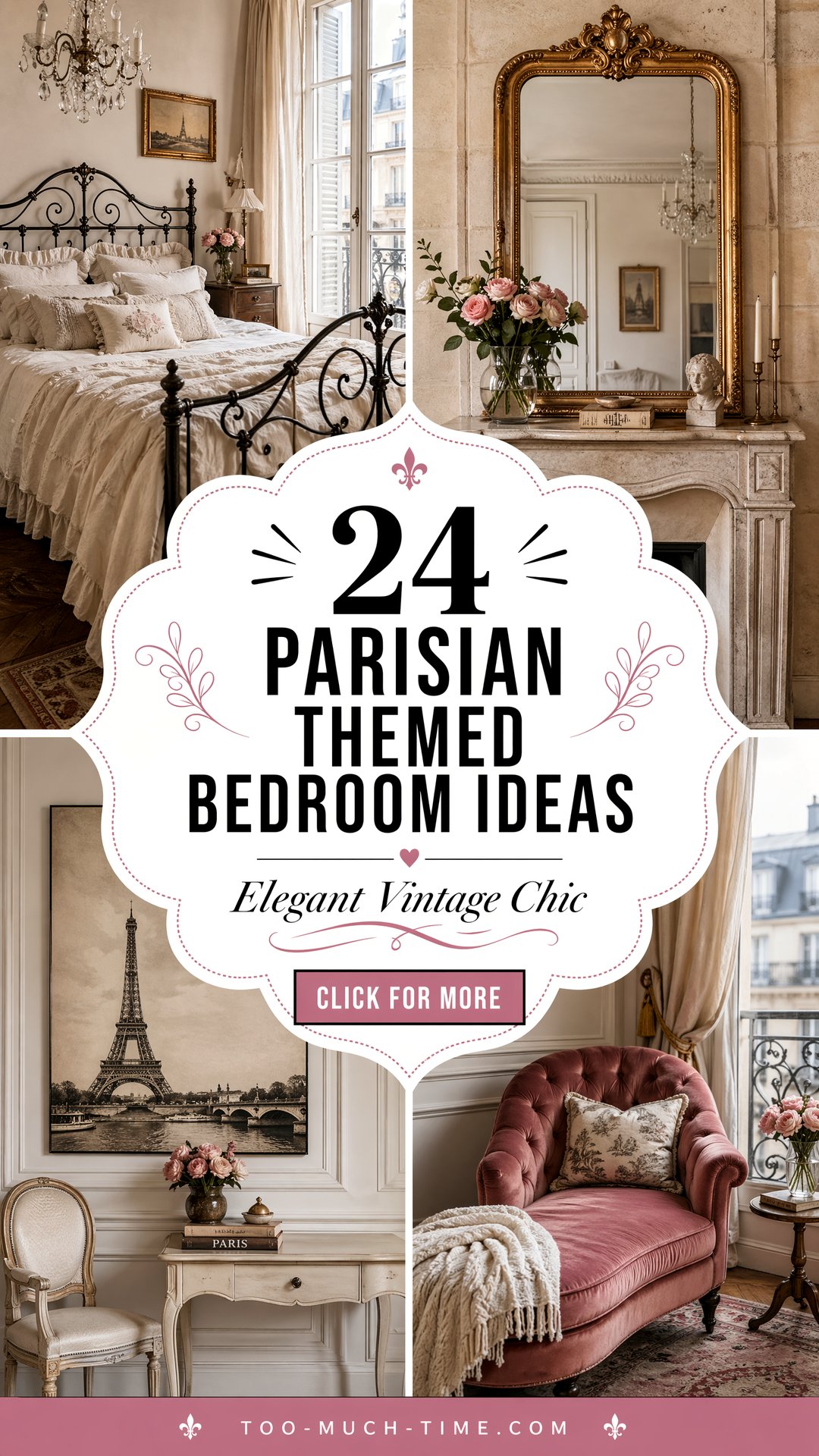 24 Parisian Themed Bedroom Ideas Elegant Vintage Chic - 24 Parisian Themed Bedroom Ideas: Elegant Vintage Chic