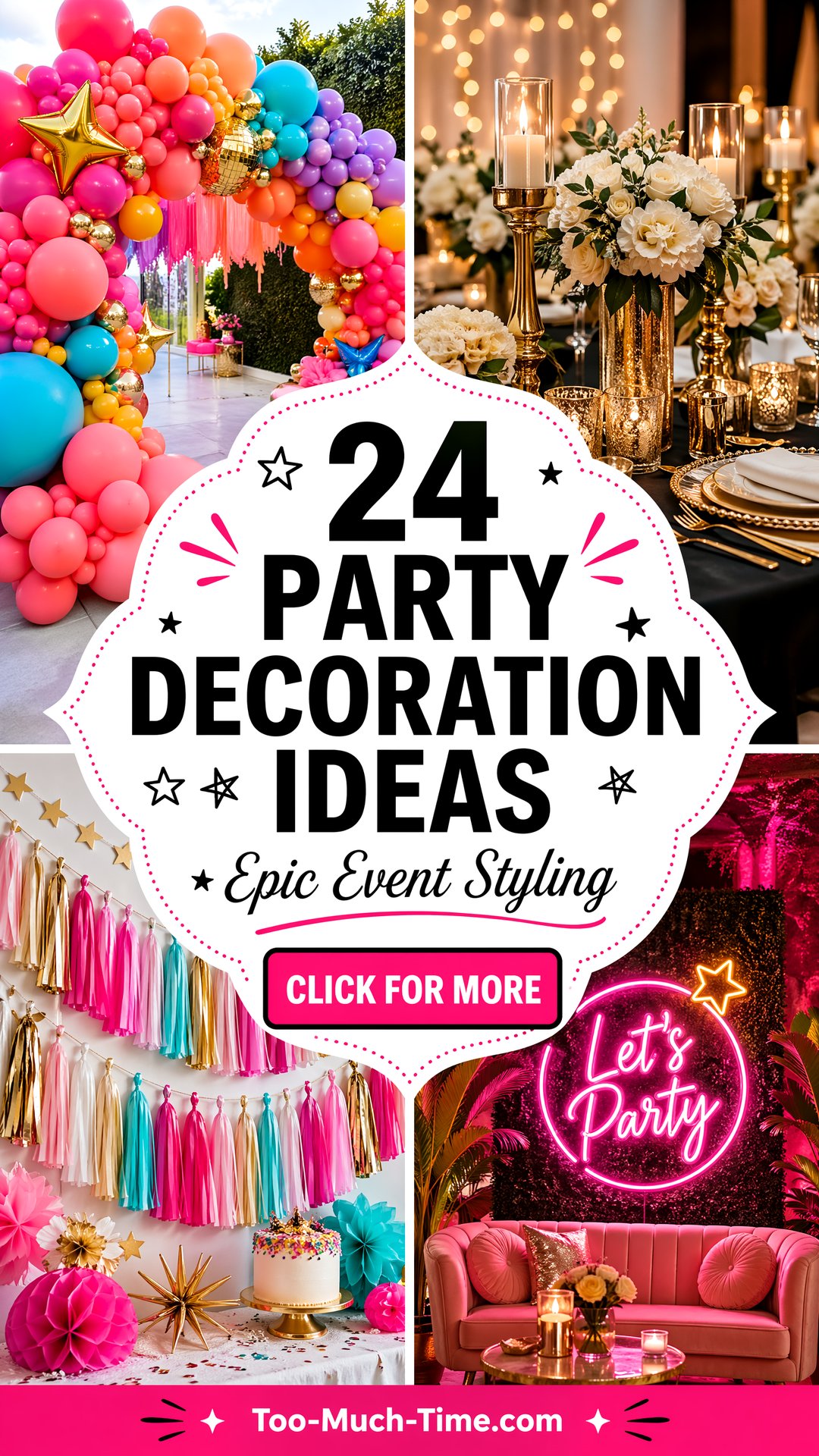 24 Party Decoration Ideas Creative Decor for Events - 24 Party Decoration Ideas: Creative Decor for Events