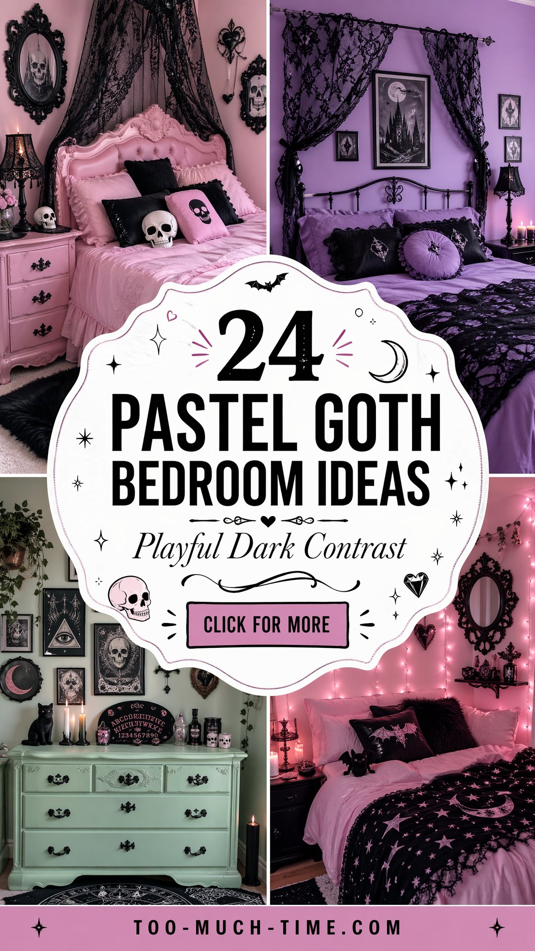 24 Pastel Goth Bedroom Ideas Playful Contrasts Today - 24 Pastel Goth Bedroom Ideas: Playful Contrasts Today