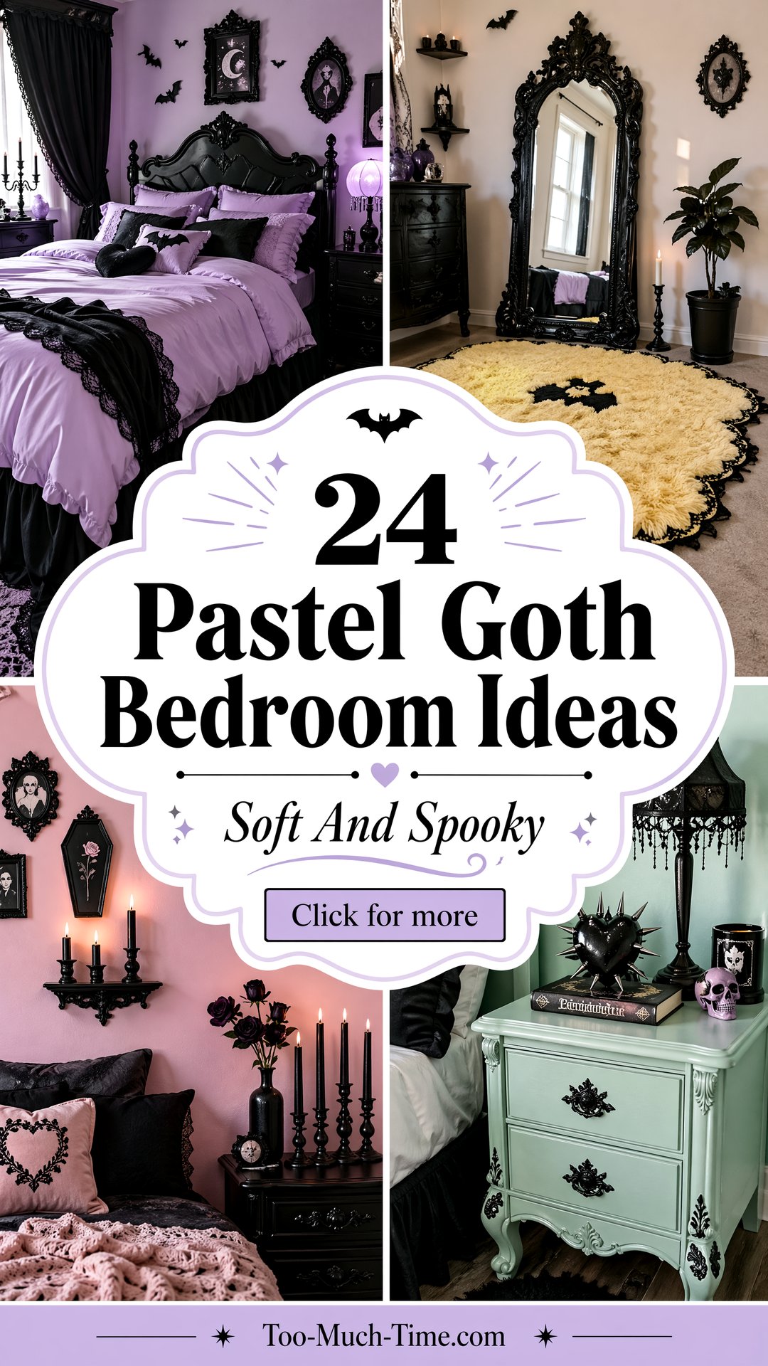 24 Pastel Goth Bedroom Ideas Subtle Color Accents - 24 Pastel Goth Bedroom Ideas: Subtle Color Accents