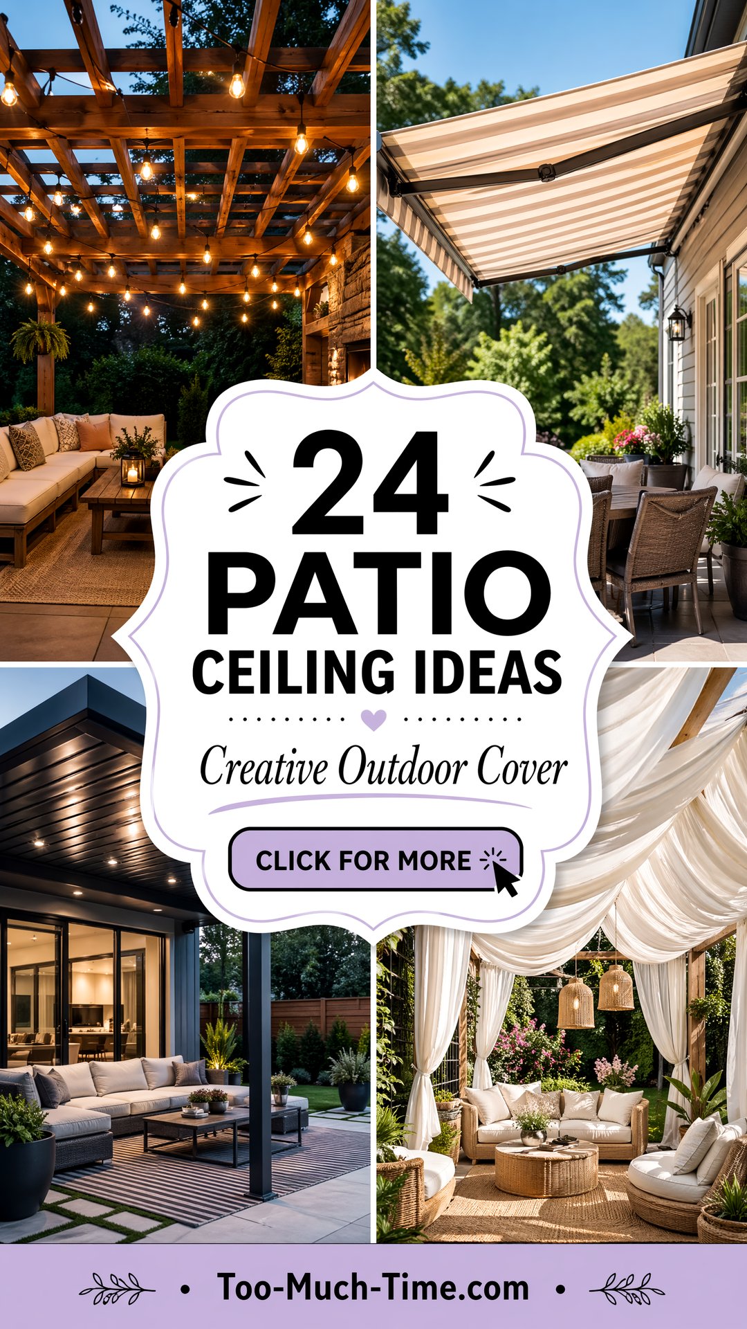 24 Patio Ceiling Ideas Creative Coverings and Lighting - 24 Patio Ceiling Ideas: Creative Coverings and Lighting