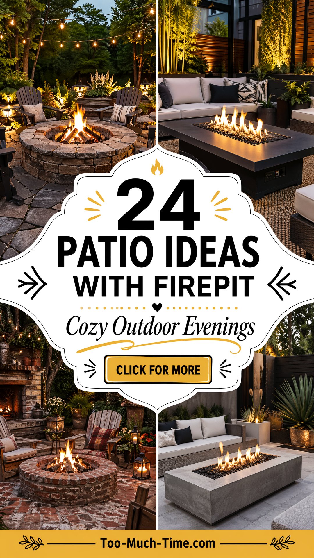 24 Patio Ideas with Firepit Cozy Evenings Outdoors - 24 Patio Ideas with Firepit: Cozy Evenings Outdoors