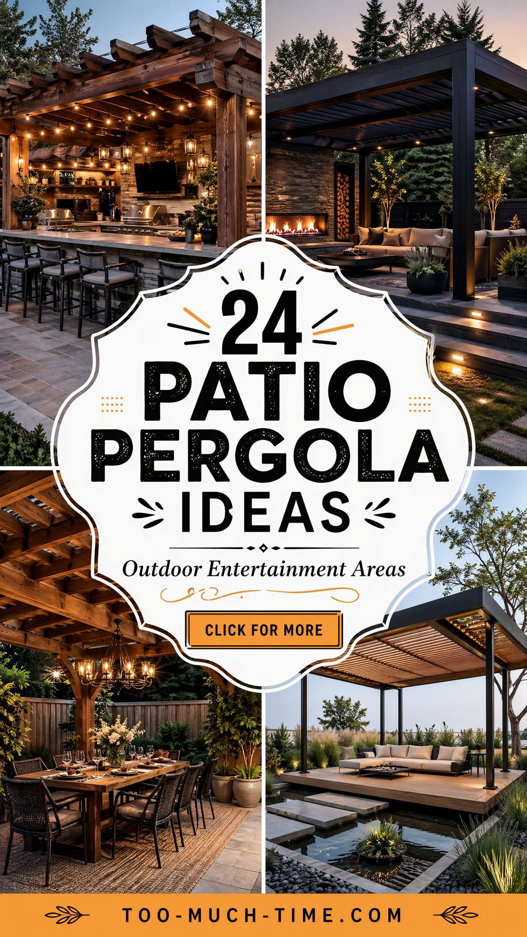 24 Patio Pergola Ideas for Outdoor Entertainment Areas - 24 Patio Pergola Ideas for Outdoor Entertainment Areas