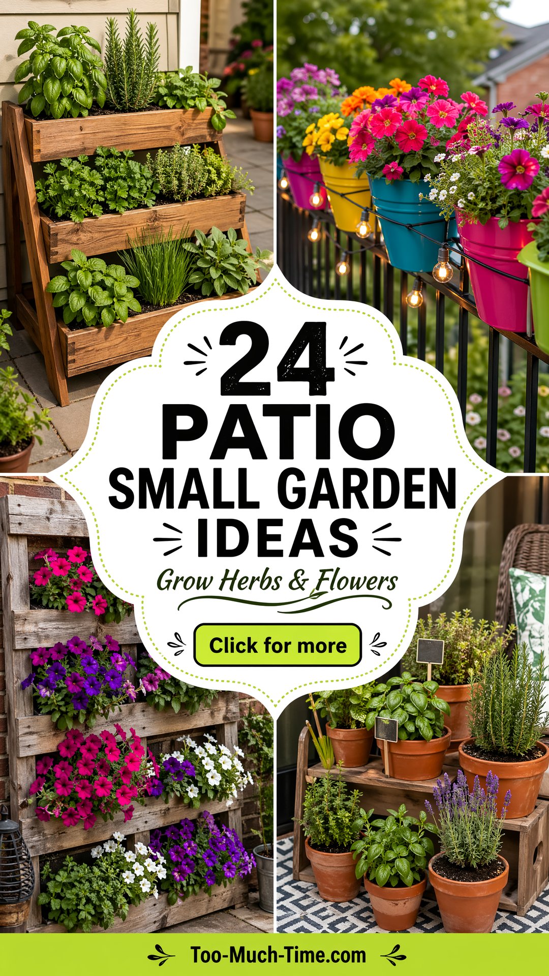 24 Patio Small Garden Ideas to Grow Herbs and Flowers - 24 Patio Small Garden Ideas to Grow Herbs and Flowers