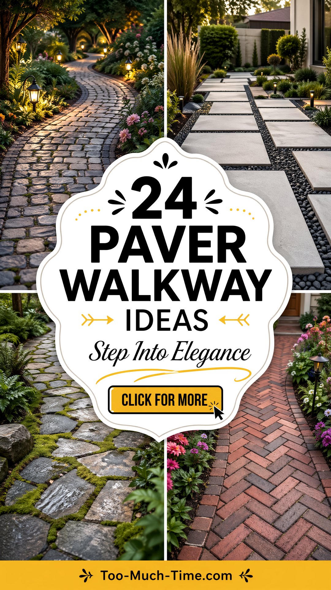 24 Paver Walkway Ideas That Welcomes Guests with Style - 24 Paver Walkway Ideas That Welcomes Guests with Style