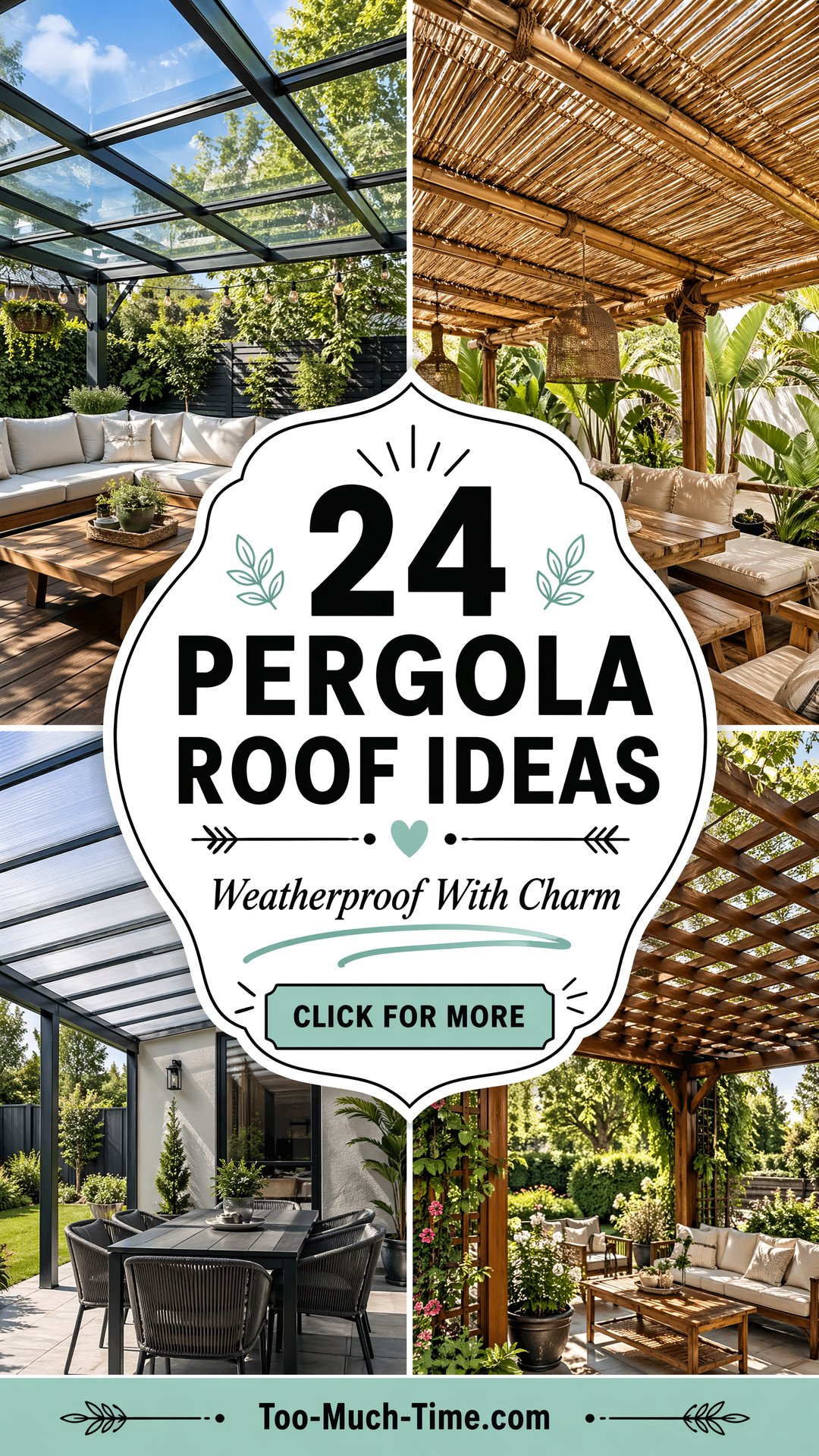 24 Pergola Roof Ideas for Weather Protection and Charm - 24 Pergola Roof Ideas for Weather Protection and Charm