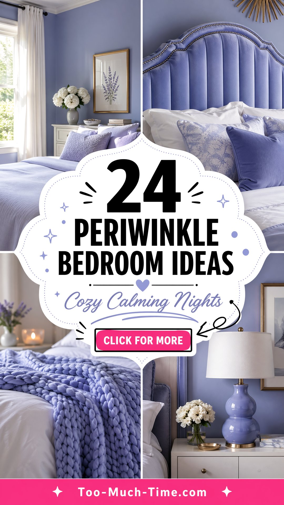 24 Periwinkle Bedroom Ideas for Cozy Calming Nights - 24 Periwinkle Bedroom Ideas for Cozy Calming Nights