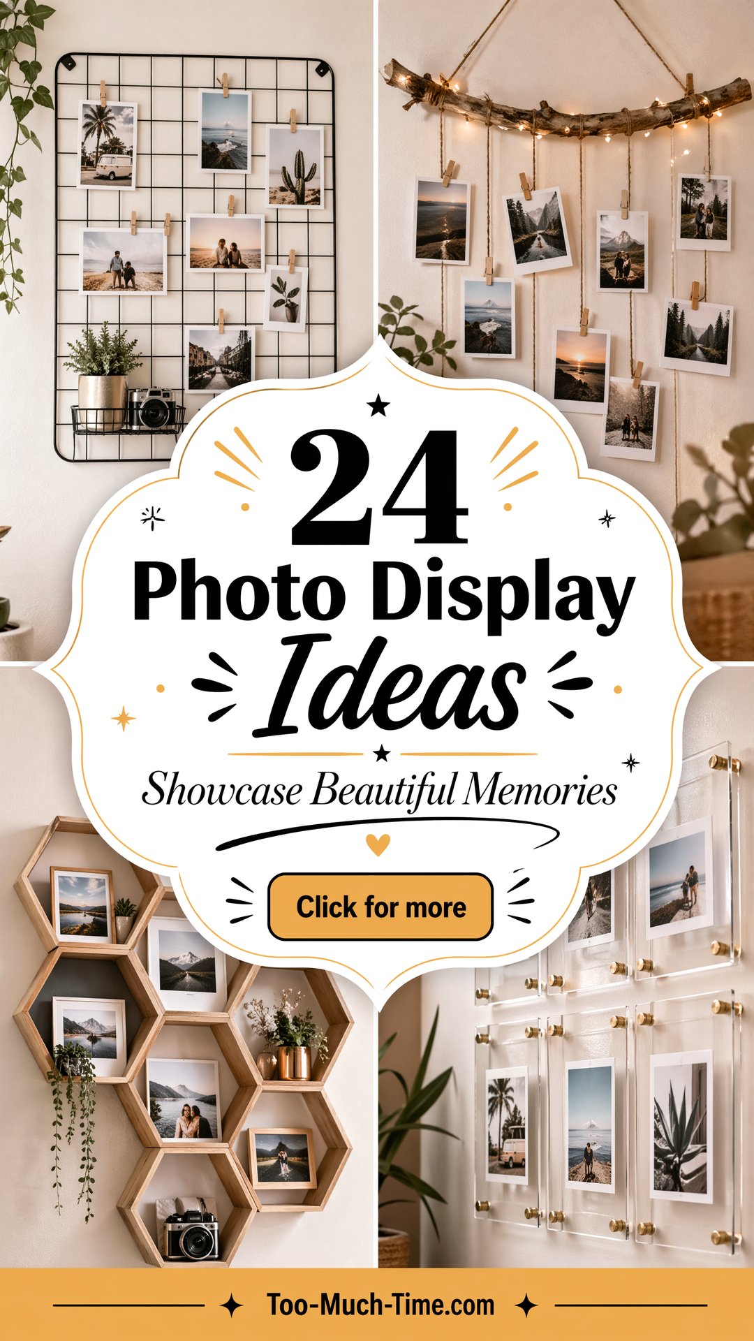 24 Photo Display Ideas to Showcase Memories Beautifully - 24 Photo Display Ideas to Showcase Memories Beautifully