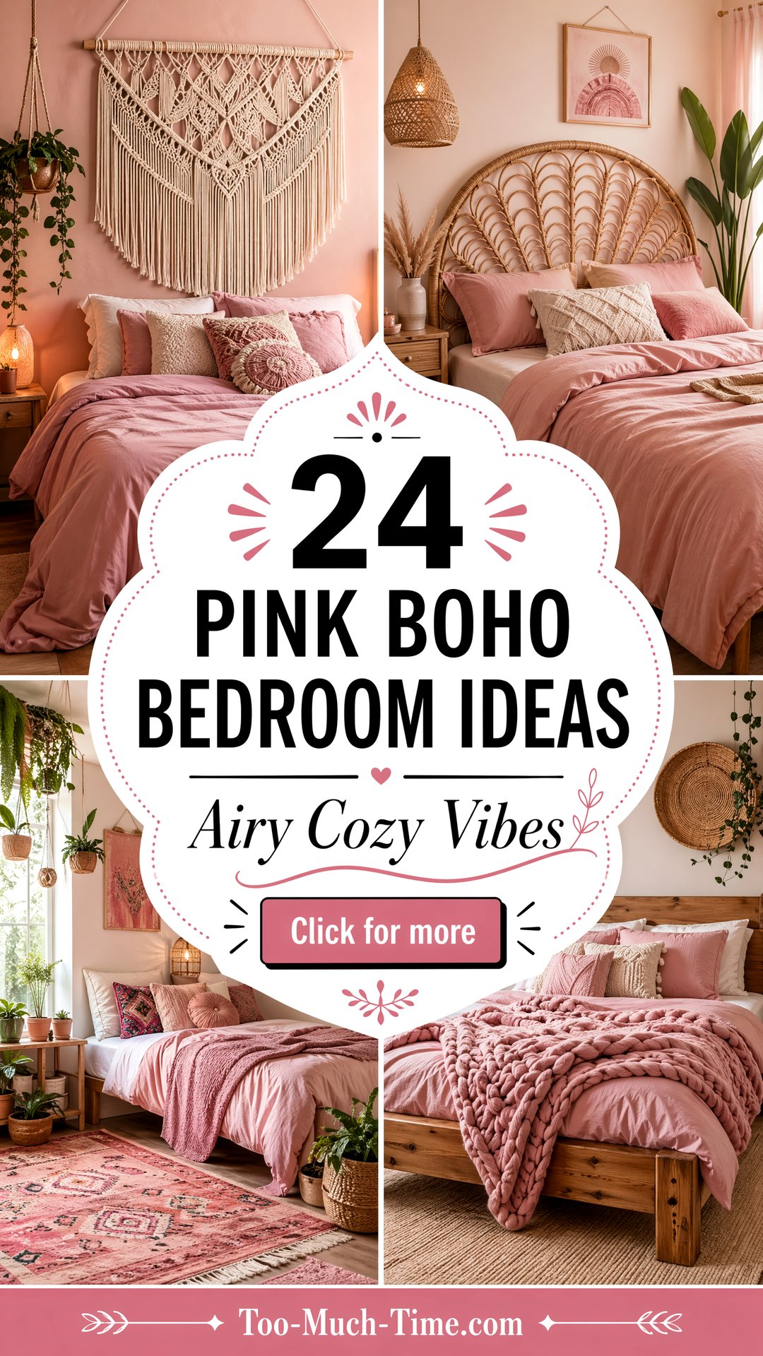 24 Pink Boho Bedroom Ideas for Airy Cozy Vibes Daily - 24 Pink Boho Bedroom Ideas for Airy, Cozy Vibes Daily