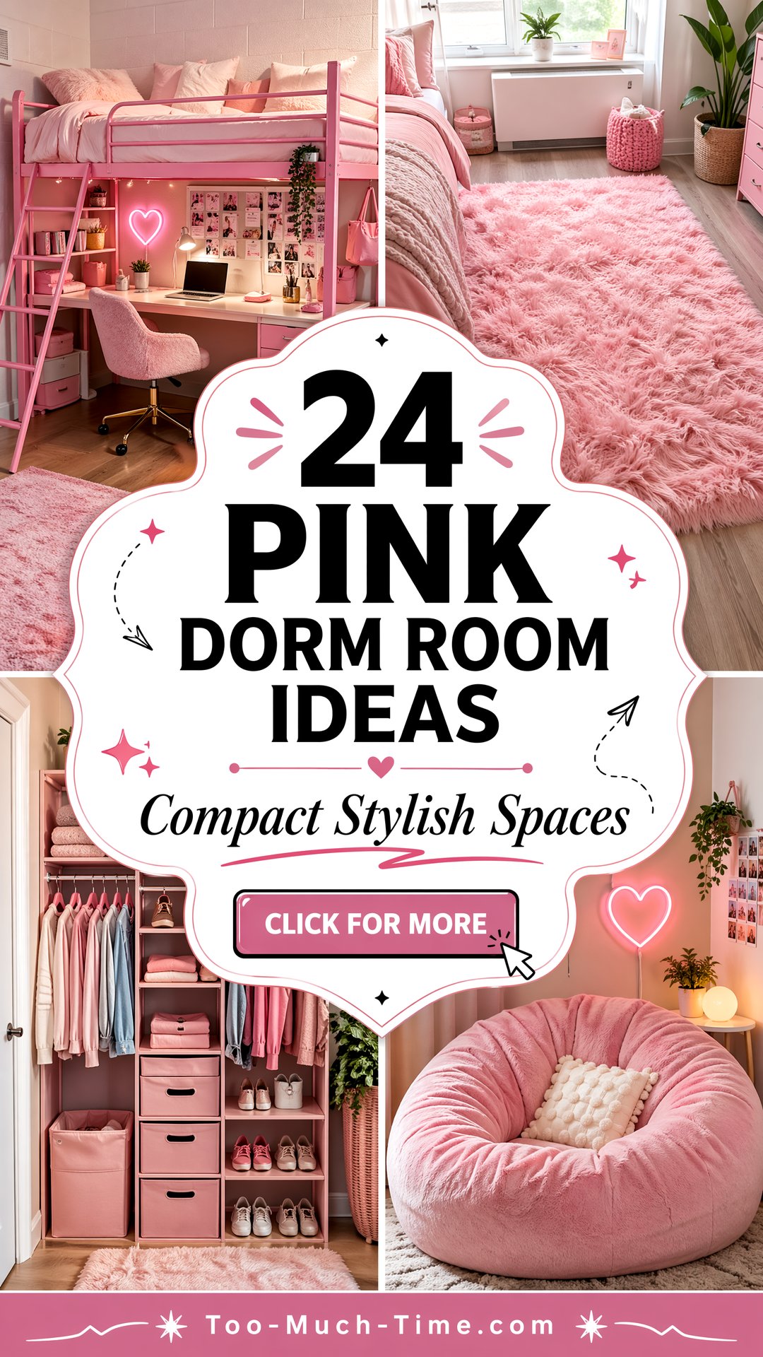 24 Pink Dorm Room Ideas for Compact Student Spaces - 24 Pink Dorm Room Ideas for Compact Student Spaces