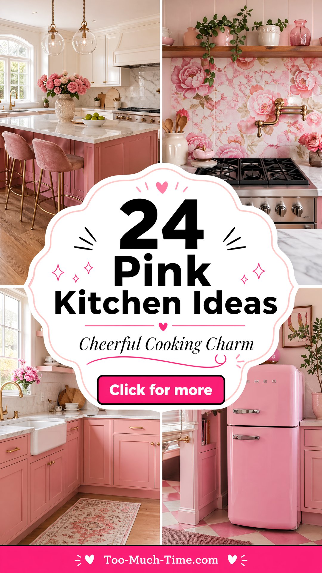 24 Pink Kitchen Ideas for Cheerful Cooking Space Ideas - 24 Pink Kitchen Ideas for Cheerful Cooking Space Ideas