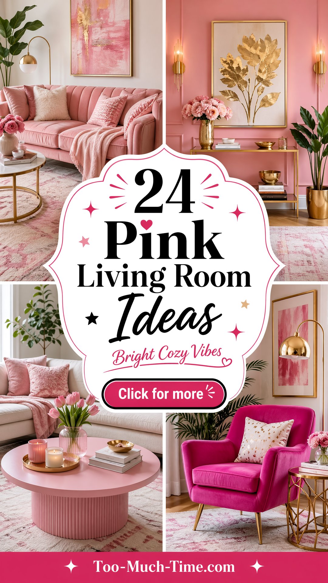 24 Pink Living Room Ideas for Bright Cozy Gatherings - 24 Pink Living Room Ideas for Bright, Cozy Gatherings