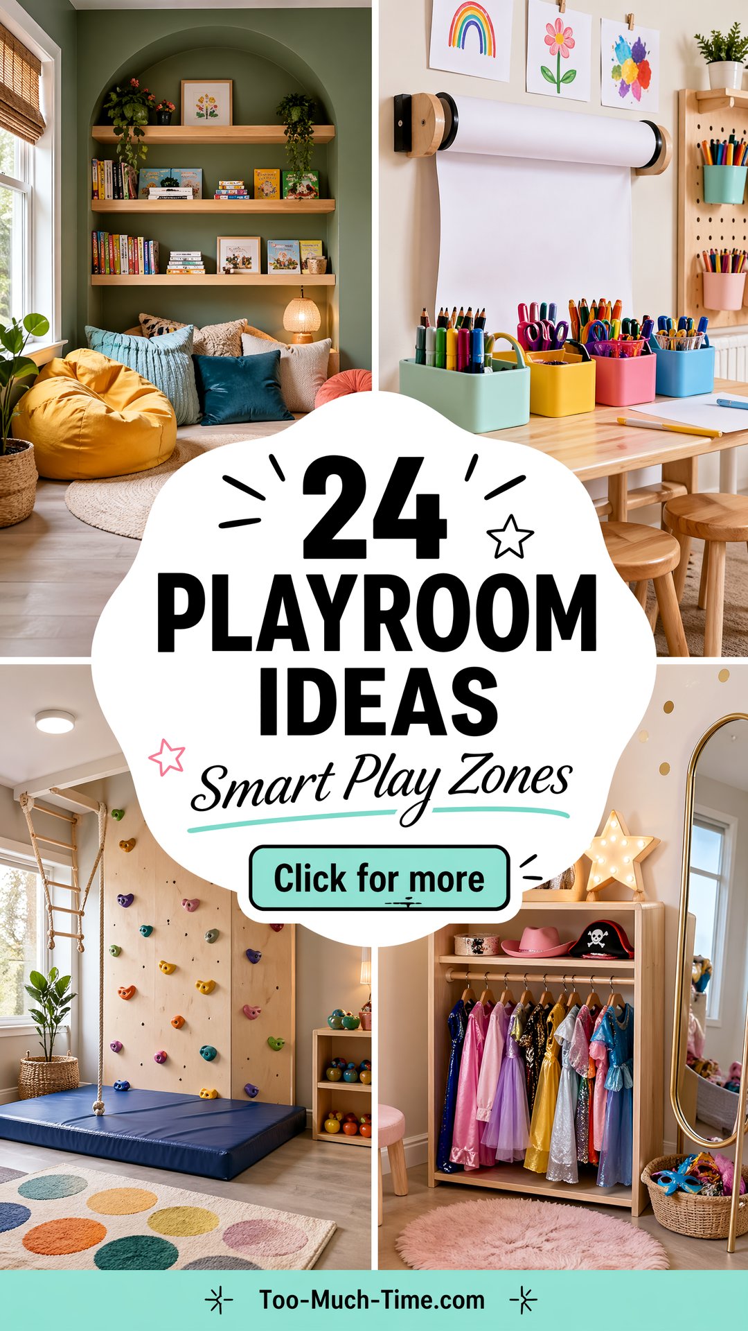 24 Playroom Ideas for Clever Organization and Zones - 24 Playroom Ideas for Clever Organization and Zones