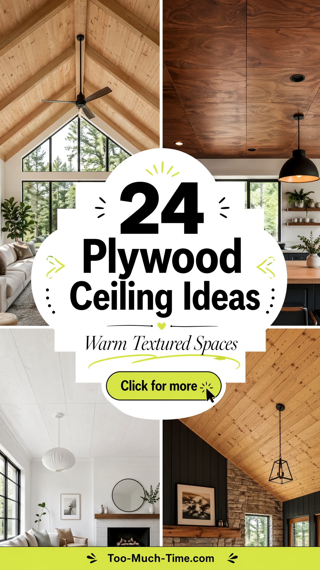 24 Plywood Ceiling Ideas for Warm Textured Spaces - 24 Plywood Ceiling Ideas for Warm, Textured Spaces