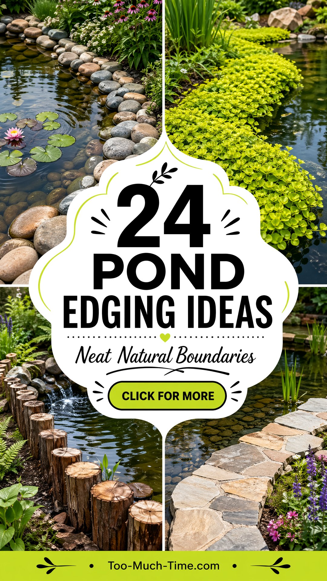 24 Pond Edging Ideas to Create Neat Natural Boundaries - 24 Pond Edging Ideas to Create Neat, Natural Boundaries